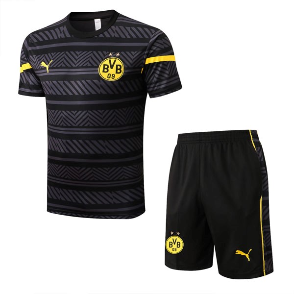 Camiseta Entrenamiento Borussia Dortmund Conjunto Completo 2022 2023 Gris